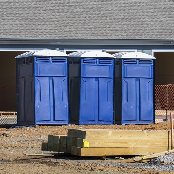 is there a specific order in which to place multiple porta potties in Oak Run CA